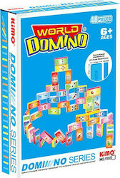 ToyMarkt Joc de Masă World Domino pentru 1-2 Jucători 6+ Ani 913040