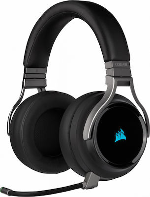 Corsair Virtuoso RGB Wireless Over Ear Gaming Headset με σύνδεση USB Carbon