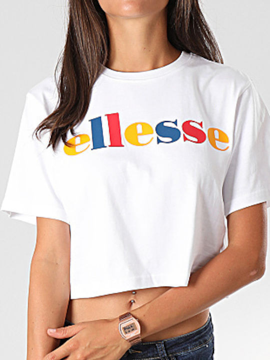 Ellesse Sommerlich Damen Bluse Kurzärmelig Weiß