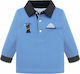 Mayoral Kids Polo Long Sleeve Light Blue