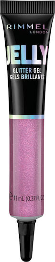 Rimmel Jelly Glitter Gel Σκιά Ματιών σε Υγρή Μορφή με Μωβ Χρώμα 11ml