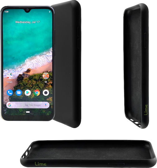 Lime Back Cover Σιλικόνης Μαύρο (Xiaomi Mi A3)