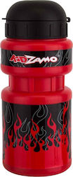 Kidzamo Water Bottle Παγούρι Πλαστικό Ποδηλάτου 300ml Κόκκινο