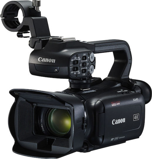 Canon Camcorder 4K UHD @ 25fps XA40 CMOS Sensor Recording to Memory card, Touch Screen 3" HDMI