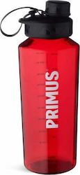 Primos Water Bottle Plastic 1000ml Red