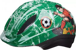 Ked Meggy Trend Soccer Kids' Helmet for City Bike Multicolour with LED Light