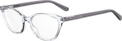 Moschino Transparent Plastic Eyeglass Frame Cat Eye MOL545 900