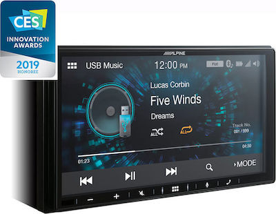 Alpine Car-Audiosystem 2DIN (Bluetooth/USB/GPS/Apple-Carplay/Android-Auto) mit Touchscreen 7"