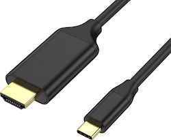 Optum HDMI 2.0 Cablu HDMI de sex masculin - USB-C de sex masculin 1.8m Negru