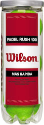 Wilson Padel Rush 100 Mingi Tenis Practică 3buc