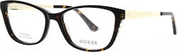 Guess Women's Prescription Eyeglass Frames Brown Tortoise GU2721 052