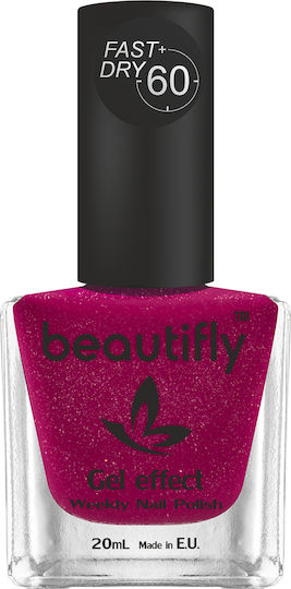 Beautifly Lustruirea De Lungă Durată Oja Luciu Uscare Rapidă 357 Fuchsia Pufoasă 20ml
