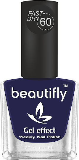 Beautifly Glossy Long Lasting Nail Polish Quick Dry 539 Midnight Blue 20ml