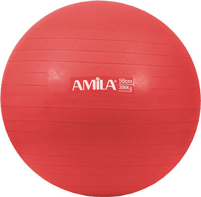 Amila 48440 Pilates Ball 55cm 1.2kg Red