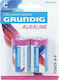 Grundig LR14 Alkaline Batterien C 1.5V 2Stück