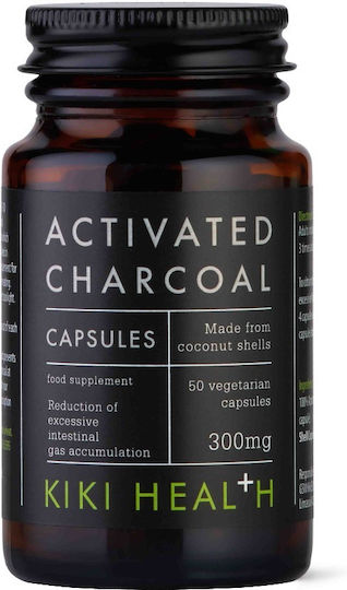 Kiki Health Activated Charcoal Ειδικό Συμπλήρωμα Διατροφής 50 φυτικές κάψουλες