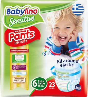 Babylino Sensitiv Sensitive Windelhosen Nr. 6 für 15+ kg 23Stück