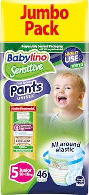 Babylino Sensitive Πάνες Βρακάκι No. 5 για 10-16kg 46τμχ