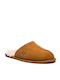 Scuff Men's Leather Slippers Chestnut