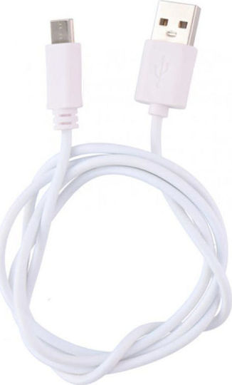 Dunlop USB 2.0 Kabel USB Typ-C männlich - USB-A Weiß 1m 15246