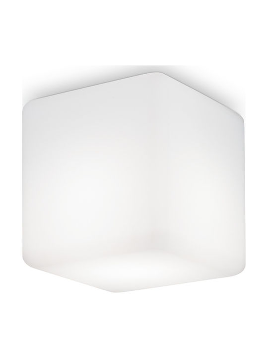 Ideal Lux Luna PL1 Medium Outdoor Ceiling Flush Mount E27 in White Color 213194