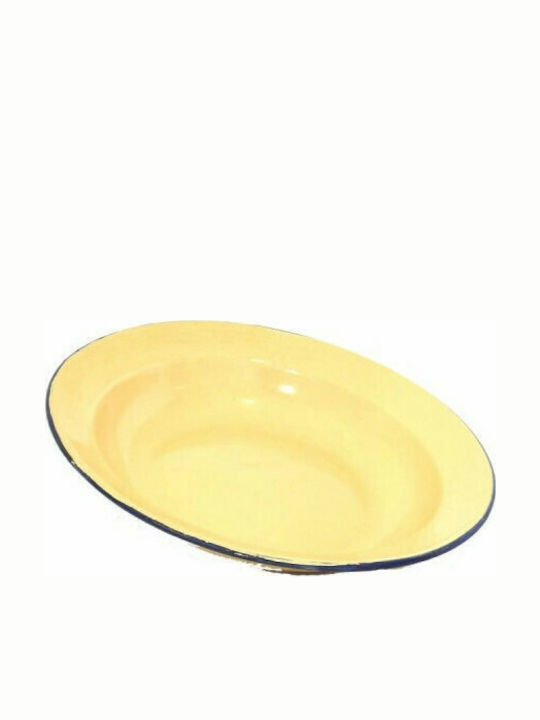 Plate Enameled Yellow