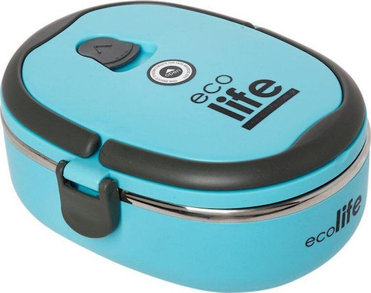 Ecolife Double Wall Lunchbox Isolierte Lunchbox Inox Blue 800ml 1Stück