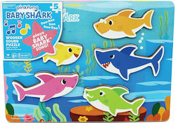 Ξύλινο Παιδικό Puzzle Σφηνώματα Baby Shark with Sounds 5pcs για 2+ Ετών Spin Master