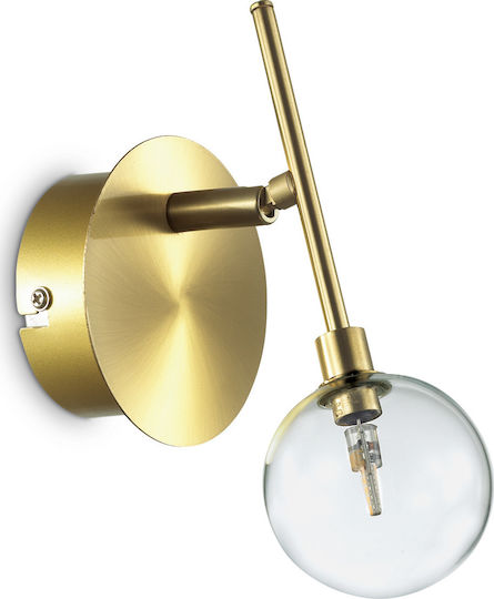 Ideal Lux MARACAS AP1 Μονό Σποτ με Ντουί G4 σε Χρυσό Χρώμα Ideal Lux MARACAS AP1 Μονό Σποτ με Ντουί G4 σε Χρυσό Χρώμα