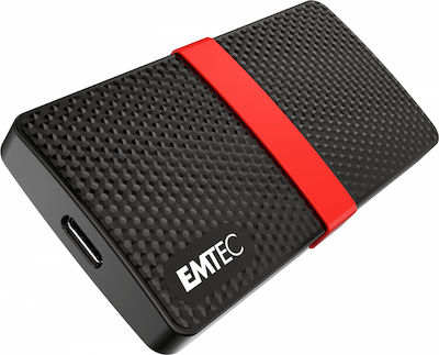 Emtec X200 Portable USB 3.1 / USB-C Extern SSD 128GB 2.5" Roșu