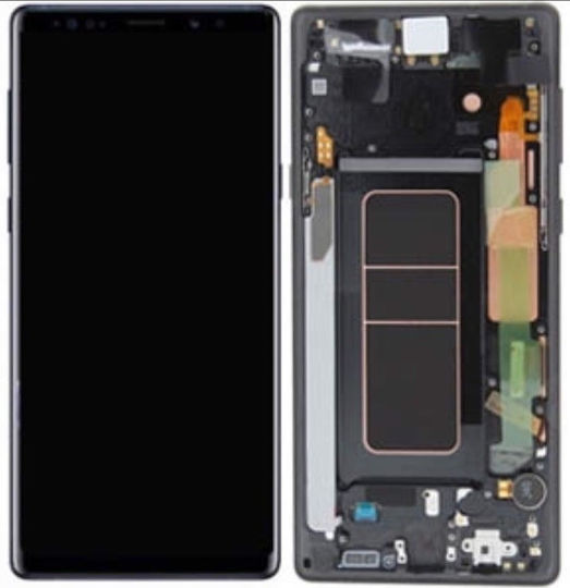 Samsung Screen with Touch Mechanism and Frame for Galaxy Note 10 (Black)