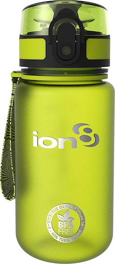 Ion8 Sport Pod Kids Water Bottle Plastic with Straw Non Spill Green 400ml