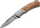 Boker Magnum Damascus Mistress Σουγιάς Καφέ σε Θήκη