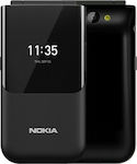 Nokia 2720 Flip (512MB/4GB) Dual SIM Κινητό με Κουμπιά Ocean Black