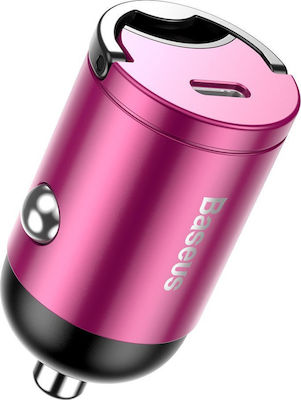 Baseus Car Charger Pink Tiny Star Mini Total Intensity 5A Fast Charging with a Port Type-C