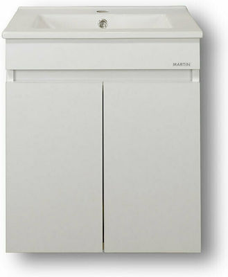 Martin Omega 60 Sink Cabinet L60xD46xH57cm White