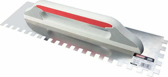 Benman Tile Spatula Inox Serrated 480x130mm with Plastic Handle 70995