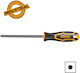 Ingco HSRF088 Fișă de unghii Μetal 200mm Rotund cu Mâner