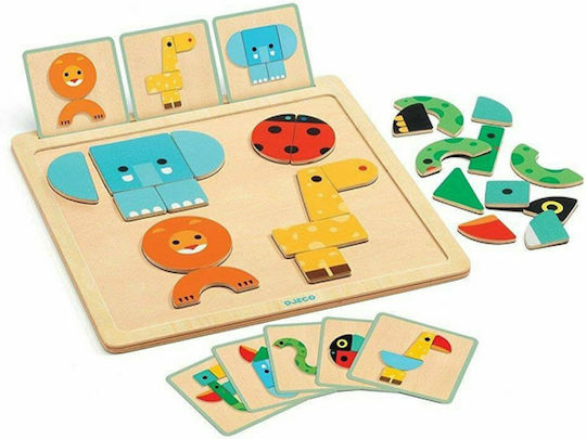 Djeco Magnetic Construction Toy Geobasic Animals for Children 2+ Years