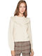 Pepe Jeans Coqueta Women's Long Sleeve Sweater Beige