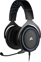 Corsair HS50 Pro Over Ear Gaming Headset με σύνδεση 3.5mm Μπλε