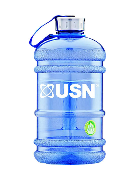 USN Water Jug Sport Water Bottle Plastic 2200ml Blue