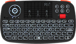 Riitek i4 Ασύρματο Bluetooth Πληκτρολόγιο με Touchpad Αγγλικό US