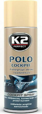 K2 Polo Cockpit Cleaning and Polishing Spray for Car Dashboard with Scent Lemon 400ml K404