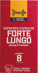 Dimello Κάψουλες Espresso Forte Lungo Συμβατές με Μηχανή Nespresso 100caps