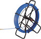 SAS Πλαστική Ατσαλίνα Ηλεκτρολόγου σε Στροφείο Μήκους 60m με Διάμετρο 6mm και Αποσπώμενα Άκρα