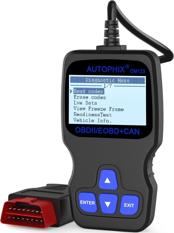 Autophix OBDMate OM123 Διαγνωστικό Αυτοκινήτου Ψηφιακό OBD 2 με Καλώδιο ...