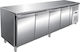 Karamco GN4100BT Επαγγελματικός Πάγκος Κατάψυξης 553lt & 600W με 4 Πόρτες Π223 x Β70 x Υ85εκ.