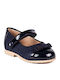 Kids Ballerinas with Hoop & Loop Closure Navy Blue