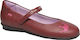 Kids Anatomic Ballerinas with Hoop & Loop Closure Burgundy